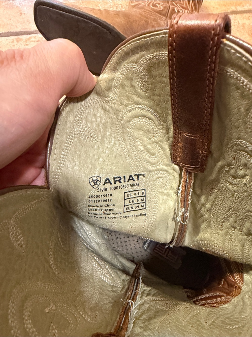Ariat Brown Embroidered Leather Western Boots - Women's - Picture 4 of 4